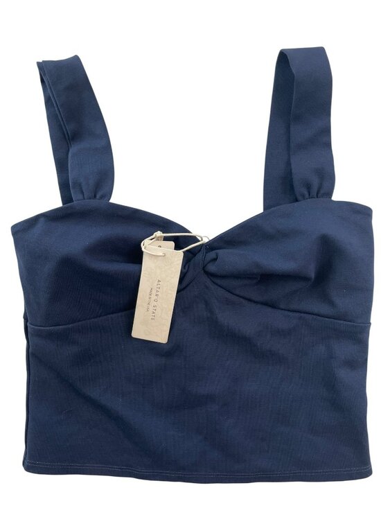 Altar'd State Tops - Altar'd State Navy Blue Sleeveless Crop Top Adj Straps Sweetheart Neck Sz M NWT